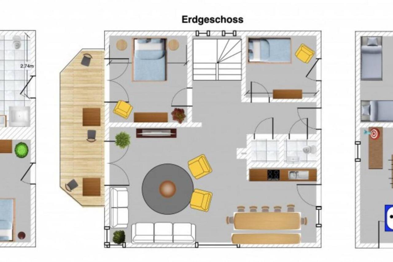 Spacious Home Sauna Hot Tub Pool Patio Bbq Hohenfels-Essingen Zewnętrze zdjęcie